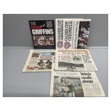 Griffins Program and Newspapers from 2009