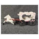Cast Iron Stagecoach Circus Wagon Train