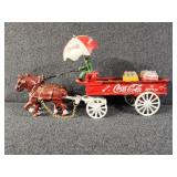 Cast Iron Coca-Cola Horse Drawn Wagon