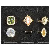 Gold Toned and Silver Toned Fashion Rings