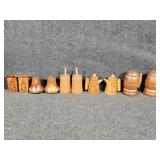 Wooden Salt and Pepper Shakers