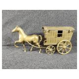Metal Horse and Carriage