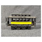 Cast Iron Train Trolley Car