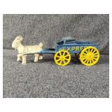 Cast Iron Goat Express Wagon