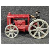 Cast Iron Fordson Tractor with Farmer