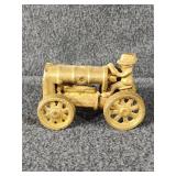 Cast Iron Fordson Tractor W/Driver