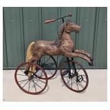 Antique French Style Tricycle Horse