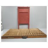 Printing drawer, wash board