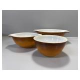 Pyrex Brown (3) Bowl set