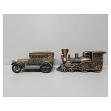 Metal Train Bank, Metal Car Bank