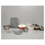 Fire King Baking Dishes, Wilton Sheet pan, Bread