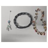 Beaded Bracelet, Belly Button Ring, Metal Bracelet