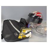 Double Sports Saddle Bag, CKX Helmet, Shield