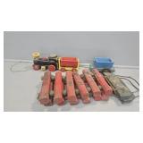 BRIO wooden pull train, trailer, and more