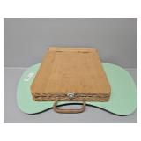 Wicker Portable Lap Desk, Plastic Lap Desk