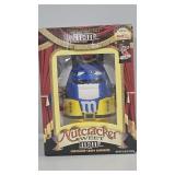 M&M Blue with Yellow Nutcracker dispenser