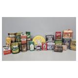 Various tins