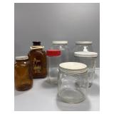 Lansing Farm Products Brown Milk Bottle