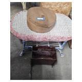 Wicker Coffee Table, Magazine Holder, Wooden Hat