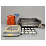 Baking Pans and Pitcher