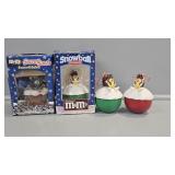 M&M Snowball Ornaments, M&M Secret Santa Snow