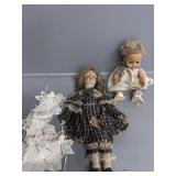 Vintage China doll, Plastic Baby Doll, Angel