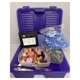 Purple Tote of Stamping items