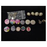 Clip On Earrings Hardware, Buttons