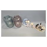 Precious moments, jar lamps