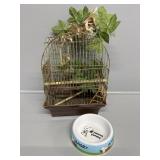 Wire Bird cage , Snoopy Dog Dish