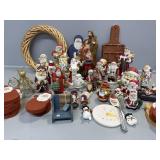 Collection of Santaï¿½s, Mary, Joseph and Baby Jesus