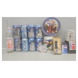 Pepsi watch, starwars cans, Barry Sanders,