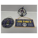 Air Force stained glass hanging, Air Force Signs