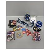 Playing cards, Air Force Items, Glass flag