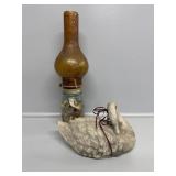 Mason Jar Oil Lamp, Decorative Swan