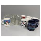 Coffee Mugs, Glass Ball jars