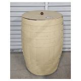 Large Painted Barrel, Typewriter