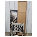 Mirror, Folding Chair, Wooden Foldout Changing