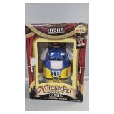 M&M Blue with Yellow Nutcracker dispenser