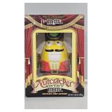 M&M Yellow with Red Nutcracker dispenser