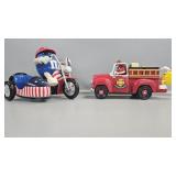 M&M Red, White, Blue motorcycle dispenser