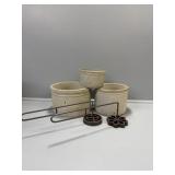 Crocks (no marking) , Iron Pastry Handles