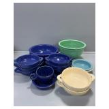 Fiesta Assorted pieces, a lot are chipped