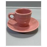Fiesta Ware  Rose Cup and saucer