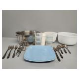 Cups, Mixing Bowls, and Cutlery