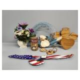 Tin Eagle Flag, Artificial Flower