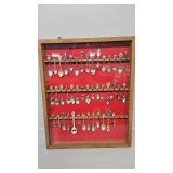 Collectors spoons and holder