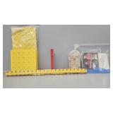 Mathematical balance beam, rubber band boards,
