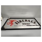 Fireball whiskey mirror