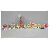 M&M Burger King toys, mini dispensers, toppers